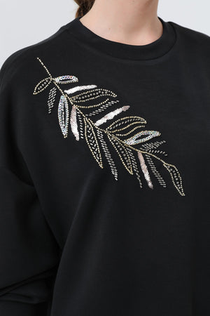 Kadın Omuzu Nakış işlemeli Tunik - 10629TNK