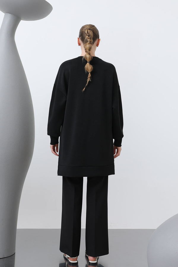 Kadın Omuzu Nakış işlemeli Tunik - 10629TNK