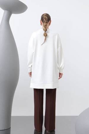 Kadın Omuzu Nakış işlemeli Tunik - 10629TNK