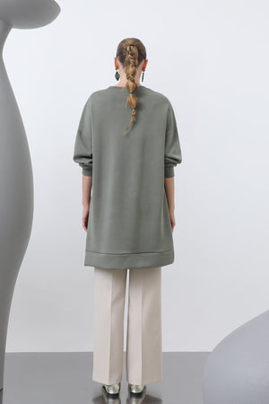 Kadın Omuzu Nakış işlemeli Tunik - 10629TNK