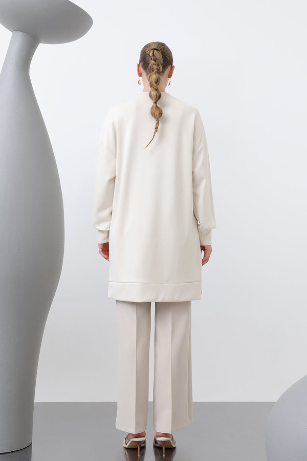 Kadın Omuzu Nakış işlemeli Tunik - 10629TNK