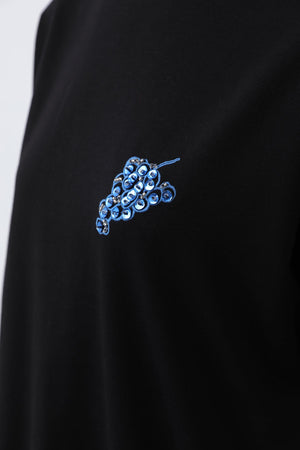 Kadın Önü Üzüm Arkası Meyveli Nakışlı Tunik - 10653TUN