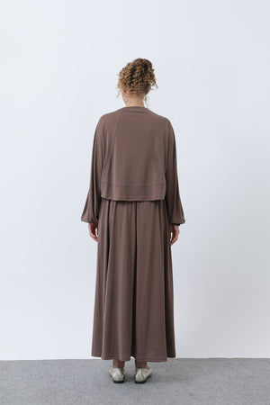 Kadın Önü Dikiş Detaylı Etekli Takım - 14343TKS