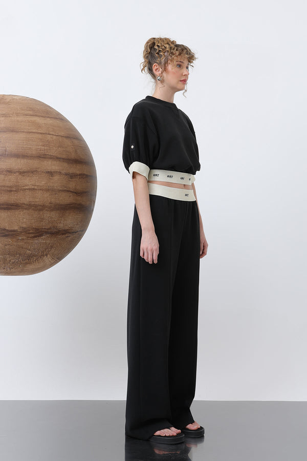 Kadın Lastiği Nakış Detaylı Bluz - 32130BLZ