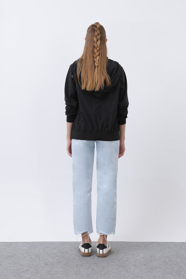 Kadın Fermuar Detaylı Mont - 32132MNT