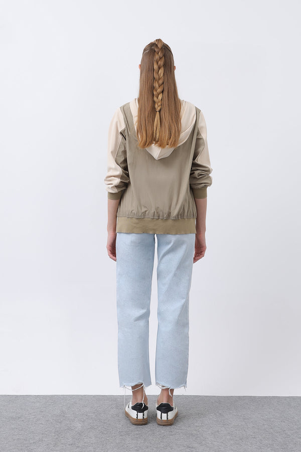 Kadın Fermuar Detaylı Mont - 32132MNT