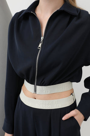 Pileli Lastik Detaylı Ceket - 32145CKT