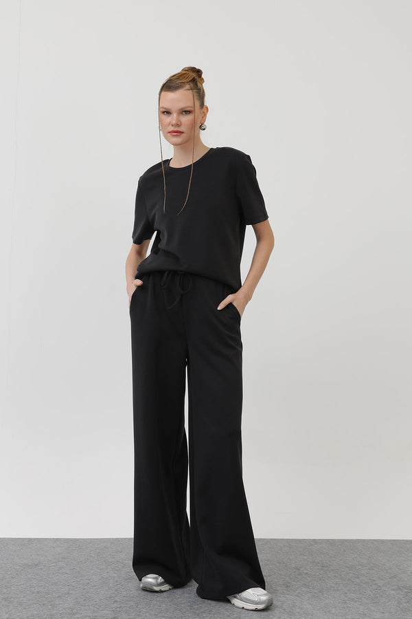 Kadın Basic Eşofman Takım - 32155TKS - BLACK