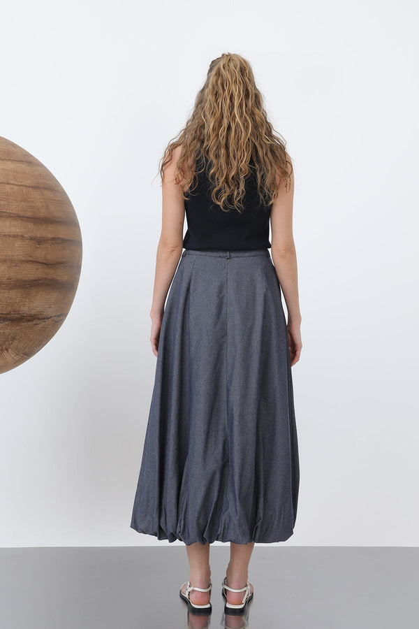 Kadın Denim Balon Etek - 32309ETK