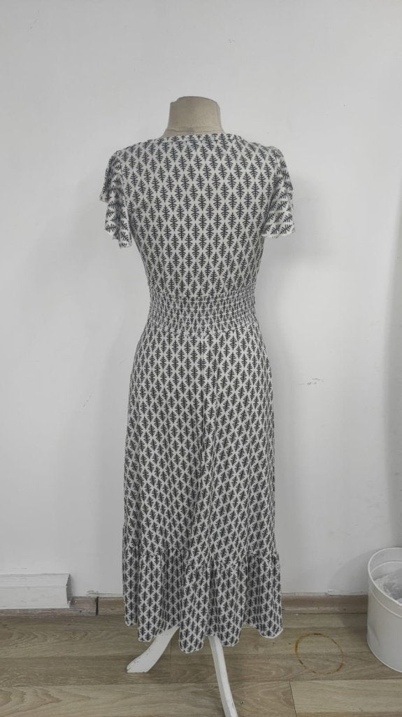 Rochie Supreme pentru femei, cu mâneci scurte și guler înfășurat, model 26673