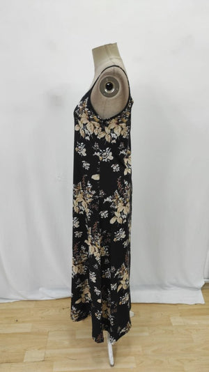 Rochie Supreme pentru femei, cu decolteu în V și model floral, cu bretele, 26355