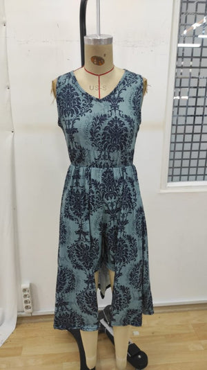Rochie scurtă Supreme pentru femei, fără mâneci, cu decolteu în V, model, 34104