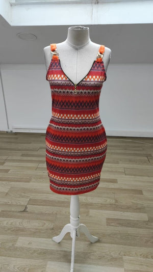 Rochie mini Supreme pentru femei, cu bretele și fermoar, buzunare, 26564