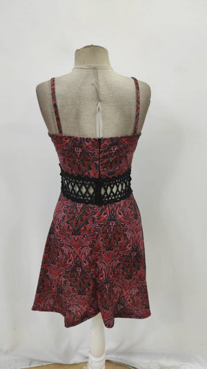Rochie mini Supreme pentru femei, cu bretele, decolteu înfășurat și model, 27100