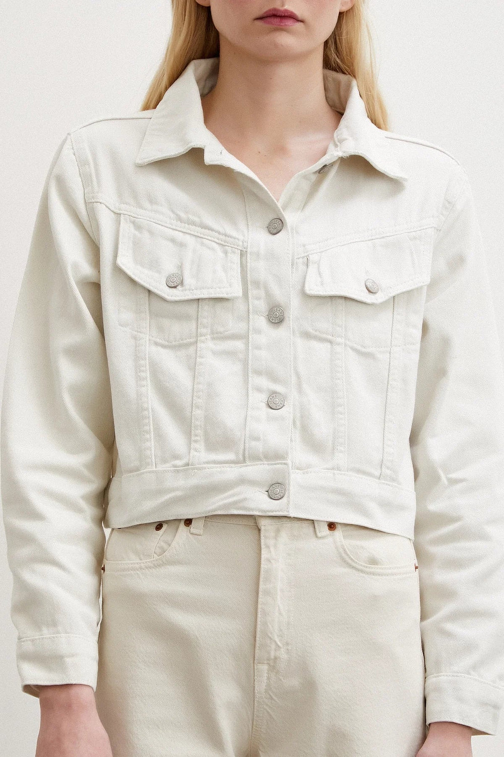 Gabardin Ceket - Taş - Taş - L