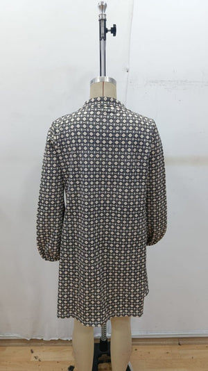 Rochie mini din modal cu mânecă lungă și guler, model pentru femei, 32382