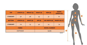 Kadın Uzun Kollu Yuvarlak Yaka Transparan Detaylı Triko Bluz Ve Pantolon Ikili Takım, 31661