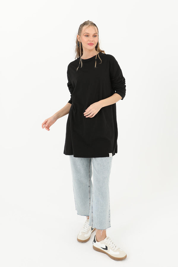 Kadın Basic Tunik - 30726TUN - BLACK