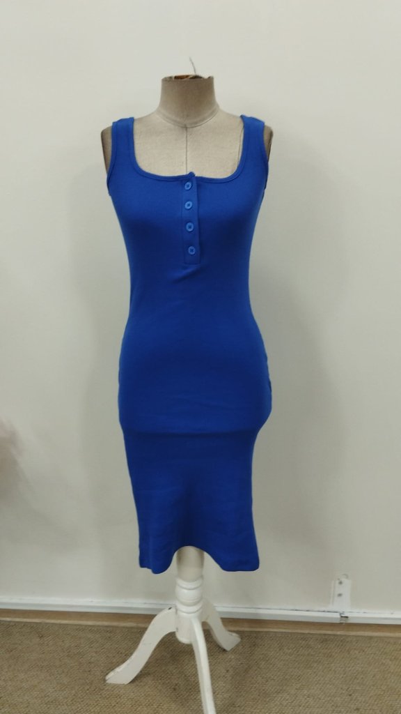 Kadın Askılı Yuvarlak V Yakalı Kaşkorse Midi Elbise , 30895