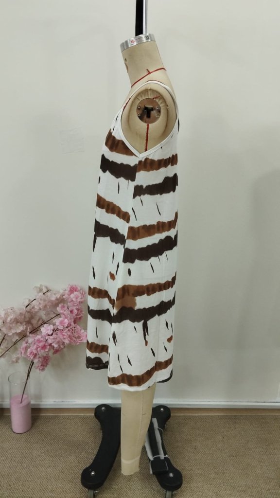 Rochie Supreme pentru femei, cu bretele, decolteu în V și imprimeu, 30953