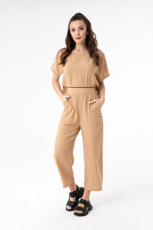 Kadın Bel Fermuarlı Ayrılabilen Tulum - 31191TLM