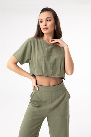 Kadın Bel Fermuarlı Ayrılabilen Tulum - 31191TLM