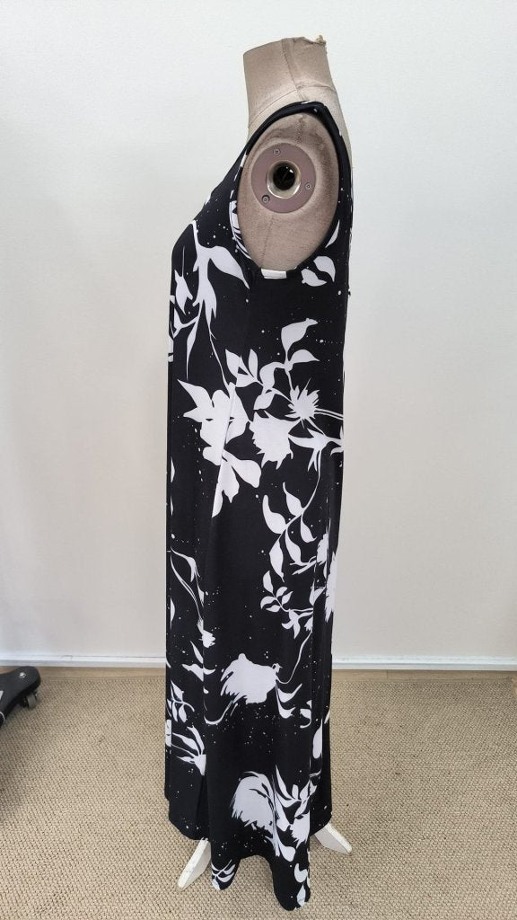 Rochie lungă Supreme pentru femei, cu bretele, decolteu în V larg, model și crăpături, 31289