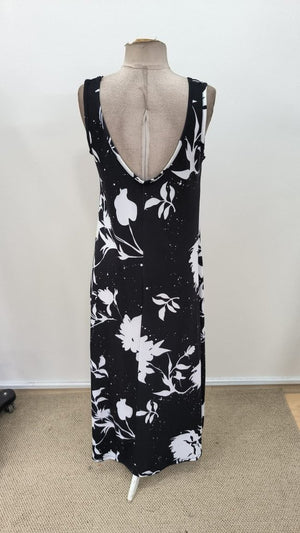 Rochie lungă Supreme pentru femei, cu bretele, decolteu în V larg, model și crăpături, 31289