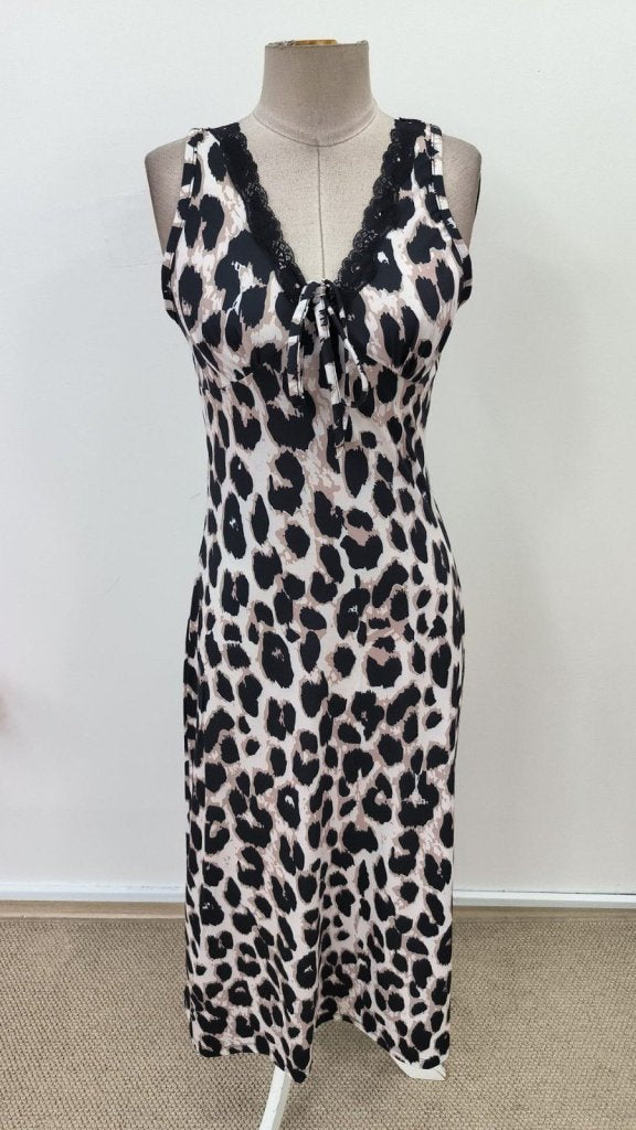 Rochie lungă Supreme pentru femei, cu decolteu adânc în V și șireturi, cu bretele, 31559
