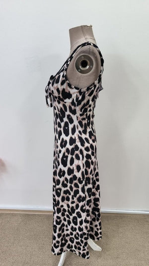 Rochie lungă Supreme pentru femei, cu decolteu adânc în V și șireturi, cu bretele, 31559