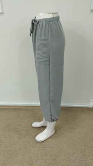 Kadın Beli Lastikli Bağcıklı Düğme Detaylı Pantolon , 34633