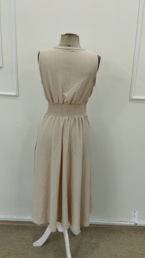 Rochie midi cu imprimeu floral, cu decolteu în V, talie elastică, model 31607, pentru femei