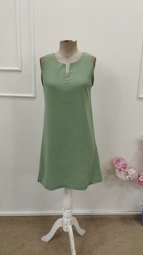 Rochie mini cu bretele și decolteu în V pentru femei, verde deschis, 34328