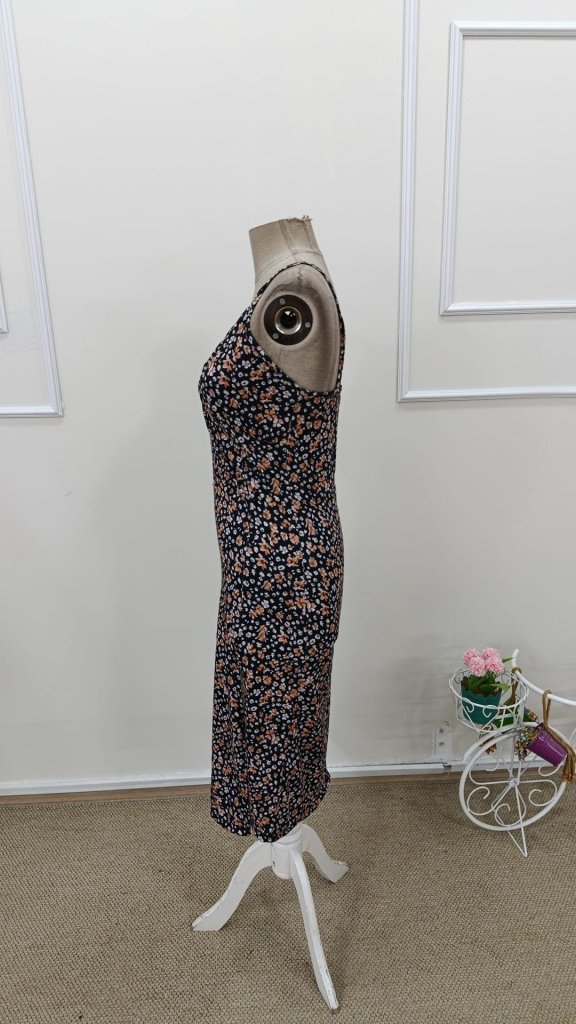 Rochie Supreme pentru femei, cu bretele, decolteu în V, crăpături, model floral, 31696