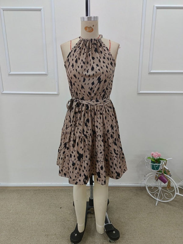 Rochie mini Supreme pentru femei, cu umeri goi, decolteu halter, cu curea, model, 31934