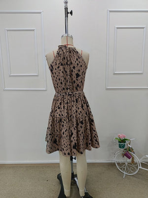 Rochie mini Supreme pentru femei, cu umeri goi, decolteu halter, cu curea, model, 31934