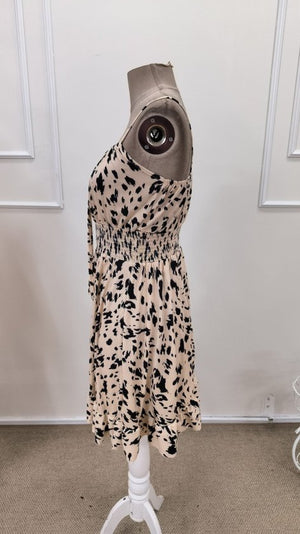 Rochie scurtă Supreme pentru femei, cu bretele, decolteu încrețit și talie elastică, 32367