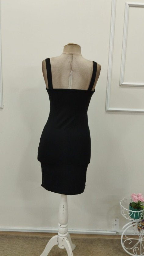 Rochie scurtă de damă din dantelă, cu bretele, decolteu în V și imprimeu floral, 32932