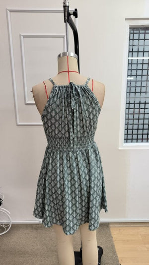 Rochie scurtă Supreme pentru femei, cu umeri goi, decolteu și spate legat, talie elastică, 34229