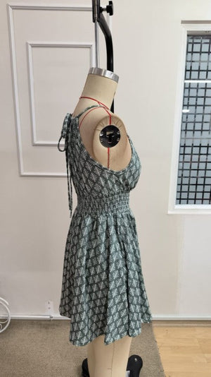 Rochie scurtă Supreme pentru femei, cu umeri goi, decolteu și spate legat, talie elastică, 34229