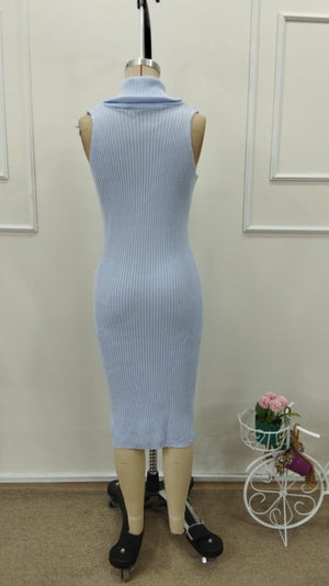 Rochie scurtă tricotată pentru femei, cu umeri goi și decolteu răsucit, 34547