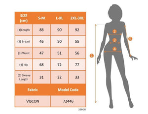 Kadın Kısa Kollu Bisiklet Yakalı önden Geometrik şekil Detaylı çift Renkli Kısa Viskon Elbise, 34610