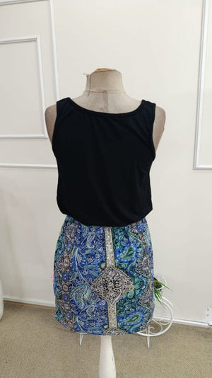 Rochie scurtă Supreme pentru femei, cu decolteu pătrat, bretele, model din viscoză, talie mică, 34706