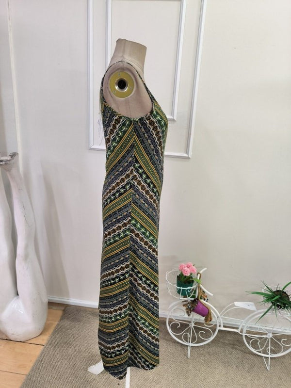 Rochie midi Supreme pentru femei, cu bretele, decolteu în V și imprimeu, 34707