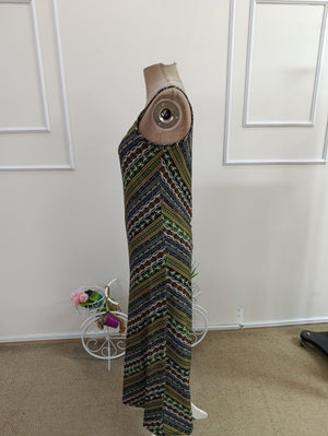 Rochie midi Supreme pentru femei, cu bretele, decolteu în V și imprimeu, 34707