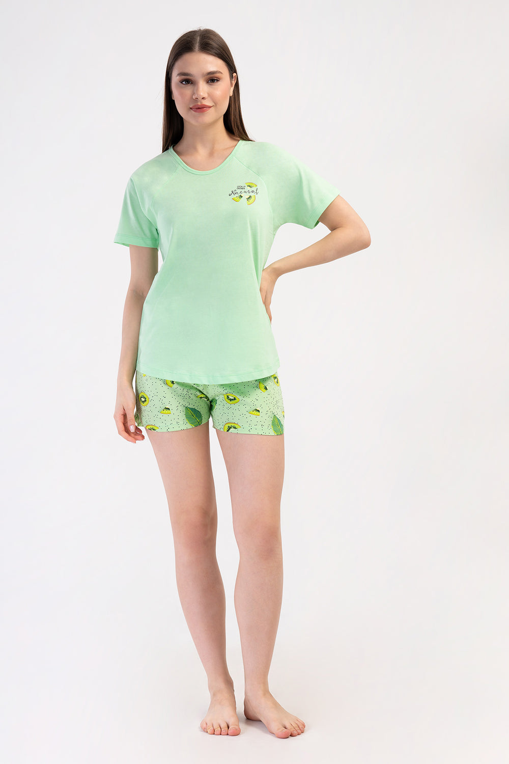 KADIN LYC SUPREM O YAKA REGLAN KISA KOL ETEGI OVAL SORT TAKIM