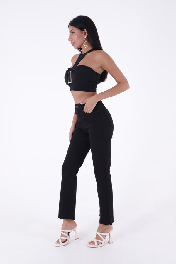 Blugi spanioli cu croială mom fit 1706
