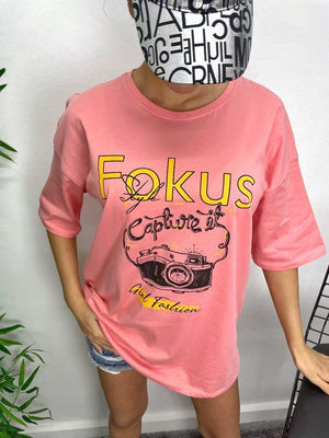 Fokus T-Shirt - Pembe