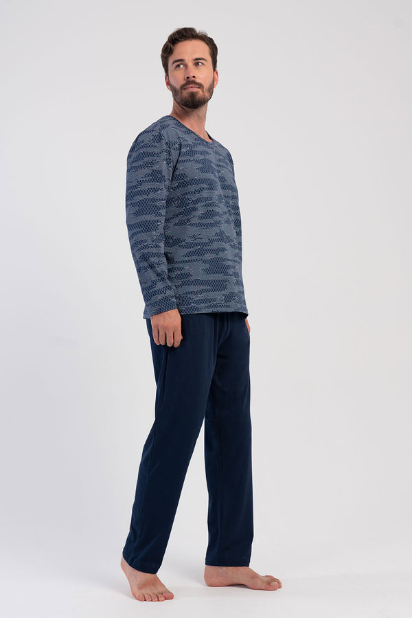 CEPLI ERKEK P.SUPREM BATTAL XXL O YAKA UZUN KOL PIJAMA TAKIM