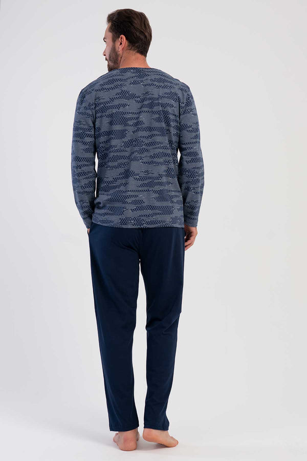 CEPLI ERKEK P.SUPREM BATTAL XXL O YAKA UZUN KOL PIJAMA TAKIM